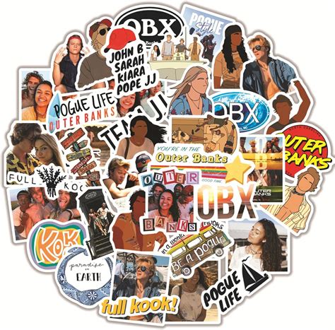 Amazon.com: 50PCS Outerbanks Stickers American TV Sevies Stickers Waterproof Vinyl Decal for ...