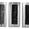 Black & Silver Modern Metal Wall Accent Decor by Jon Allen -Trifecta - Statements2000