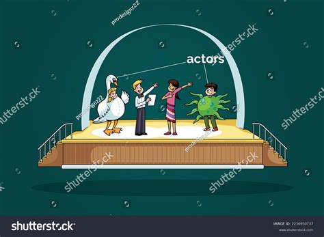 Cartoon Character Stage Design Different Poses Stock Vector (Royalty Free) 2236950737 | Shutterstock