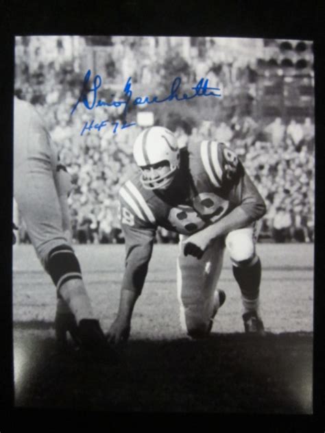 Baltimore Colts Gino Marchetti Autographed Photo - Carls Cards & Collectibles