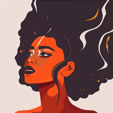 Premium Vector | Beautiful black woman diversity and equality wallpaper vector illustration