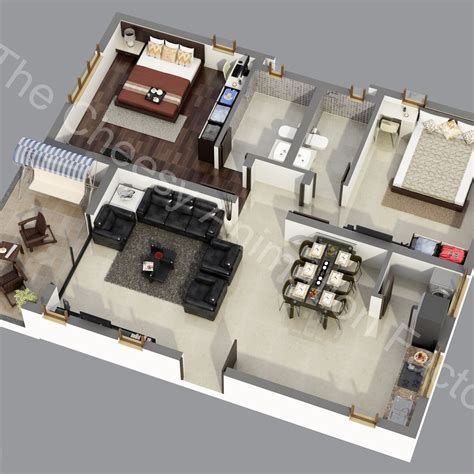 3D Restaurant Floor Plan Services | CGTrader