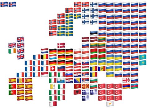 Flag map of Europe of emojis : r/vexillologycirclejerk