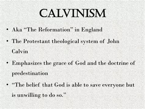 PPT - Calvinism PowerPoint Presentation, free download - ID:1872801