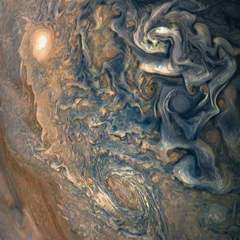 New Jupiter Image from NASA Juno Mission Shows Incredible Blue Cloud ...