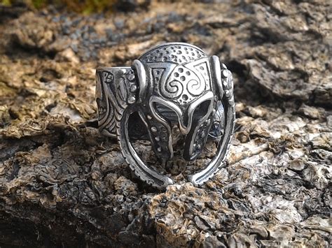 Thor ring.Viking ring.Norse ring.Scandinavian ring.Sterling silver ring.Mens ring.Celtic ring ...