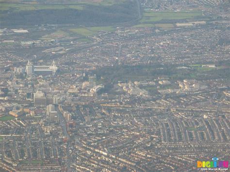 Picture 16026 Cardiff city centre from the air | 20060117 Tuesday ...