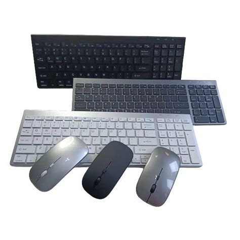 Rechargeable Bluetooth USB wireless keyboard and mouse set for desktop ...