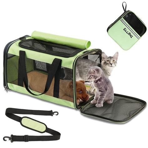 ELLONI Cat Carriers for Large Cats 20 lbs - Soft Sided Pet Carrier Bag ...