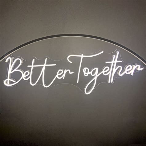 Better Together Neon Sign Hire Melbourne | Styled Event Hire