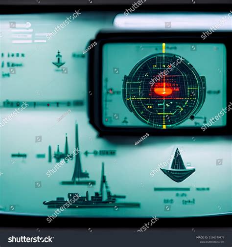 Sonar Screen Submarines Ships Radar Sonar Stock Illustration 2190370479 ...