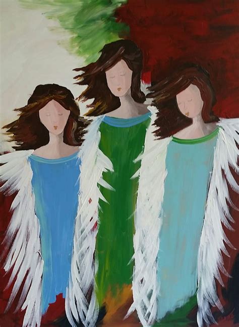 Three Angels ART #161 | Angel art, Art, Angel