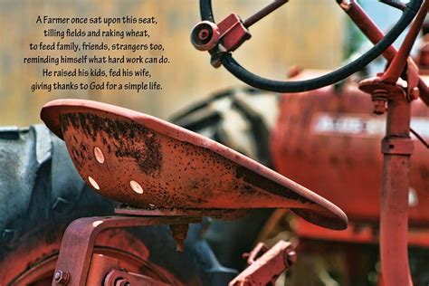 A Farmer And His Tractor Poem by Kathy Clark | Farm life quotes, Farmer ...