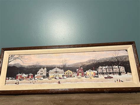 Norman Rockwell main Street Stockbridge 11x32 - Etsy