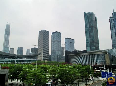 Shenzhen - Futian district, Civic Center, Citizen's Center, Cultural Centre, Ping An Int'l ...