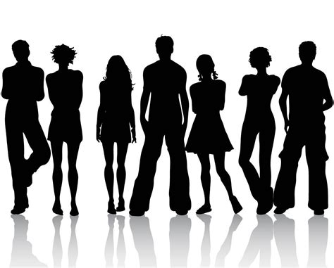 people silhouette - Google Search Silhouette Clip Art, Silhouette Vector, Human Silhouette ...