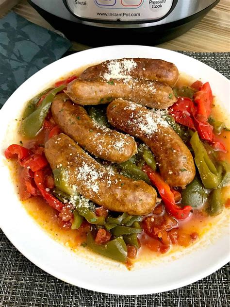 Instant Pot Italian Sausage and Peppers - Stylish Cravings