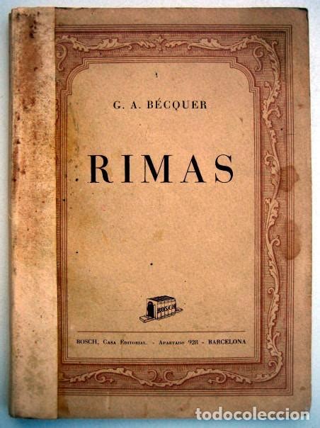 rimas, de gustavo adolfo bécquer. edición 1936 - Comprar Libros antiguos de poesía en ...