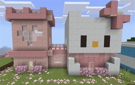 Minecraft | Sanrio | Planos de casa de minecraft, Casa de minecraft ...