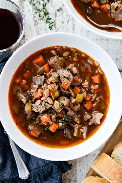 Leftover Prime Rib and Barley Soup - Simply Scratch