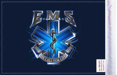 EMS On Call for Life Motorcycle Flag