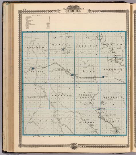 Map of Carroll County, State of Iowa. - David Rumsey Historical Map ...