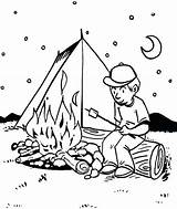 Campfire Coloring Activity Worksheets Printables sketch template