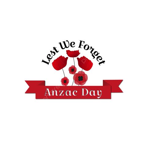 Remembrance Day Poppy Clipart PNG Images, Anzac Day With Red Poppy ...