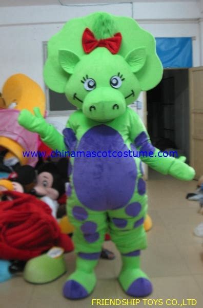 Barney and friends cartoon mascot costume