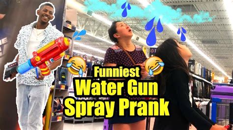 WATER GUN SPRAY PRANK | Funny Video - YouTube