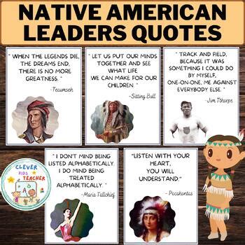 Native American Leaders Quotes | Native American Heritage Month Posters