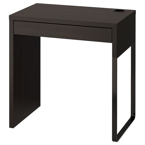 MICKE Desk, black-brown, 28 3/4x19 5/8" - IKEA