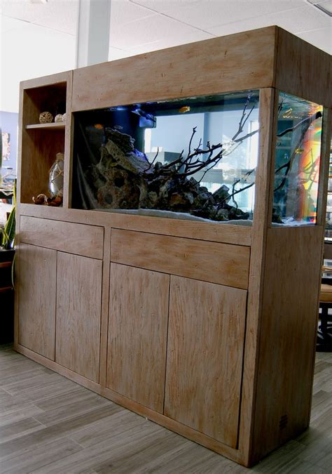 The Beechwood Model in Reclaimed Finish 90 gallon Cichlid Aquarium ...