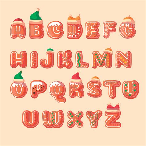 Christmas Alphabet Letters Fonts