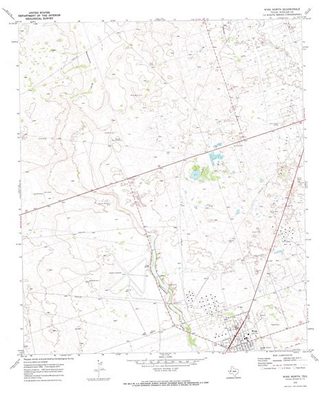 Wink North topographic map, TX - USGS Topo Quad 31103g2