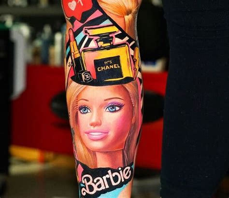 Barbie tattoo by Dave Paulo | Post 30332 | Barbie tattoo, Doll tattoo ...