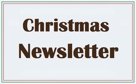 Christmas Newsletter Template | Free Word & PDF Templates