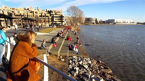 Washington DC and Georgetown Waterfront on Sunny Winter Day in January - Short HD Video Tour ...