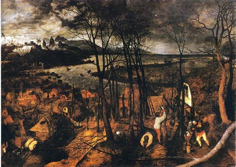 The Gloomy Day (January), 1565 - Pieter Bruegel the Elder - WikiArt.org