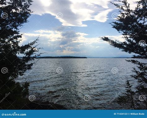 Vermont s Lake Champlain stock image. Image of lake, view - 71434123