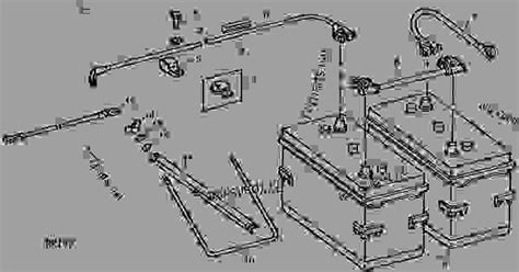 BATTERY AND BATTERY CABLES - TRACTOR John Deere 8640 - TRACTOR - 8440 and 8640 Tractors ...