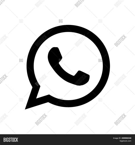 Whatsapp Logo Icon Vector & Photo (Free Trial) | Bigstock