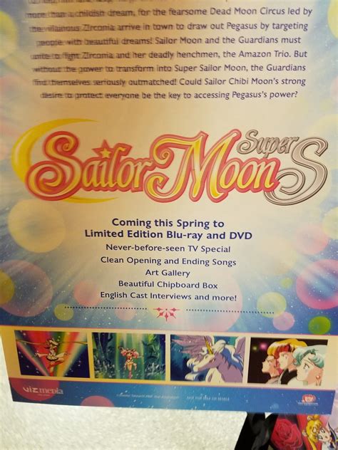 Back of poster with confirmation that the Sailor Moon SuperS Special will be included | Sailor ...