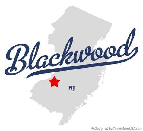 Map of Blackwood, NJ, New Jersey