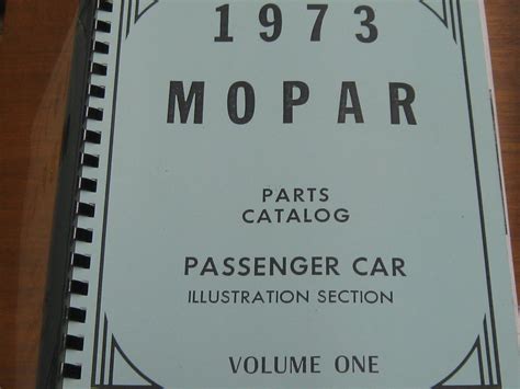 1973 Mopar Parts Catalog 2 Volume Set | Then and Now Automotive