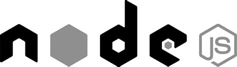 Node.js Logo Black and White – Brands Logos