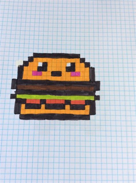 easy pixel art - hamburger pixel art : +31 Idées - CoDesign Magazine ...