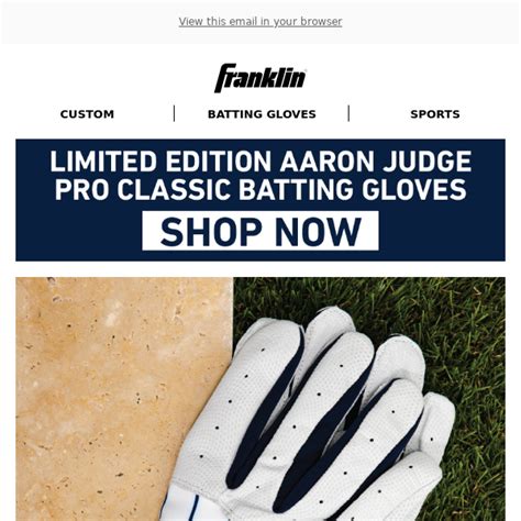 NEW 🌟 Limited Edition Aaron Judge Batting Gloves - Franklin Sports