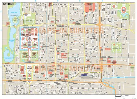 Beijing city map in Illustrator CS or PDF format