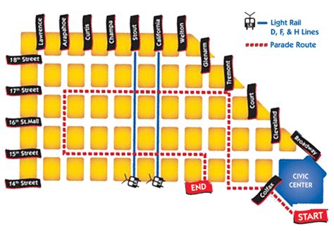 Denver's Unofficial Parade Of Lights Map Guide - 2011